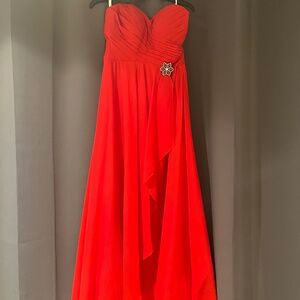 Corset back evening dress